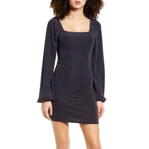 Sparkly Long Sleeve Mini Dress